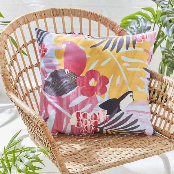 Venkovní polštář 45x45 cm Tropical Leaves - Catherine Lansfield-image-1