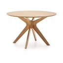 Kulatý jídelní stůl s deskou v dubovém dekoru ø 120 cm Naanim – Kave Home