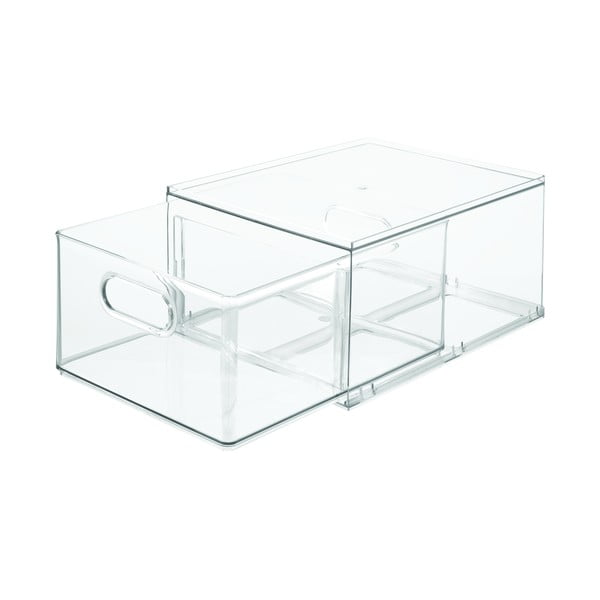 Transparentní úložný box iDesign The Home Edit, 34 x 25,3 cm-image-1