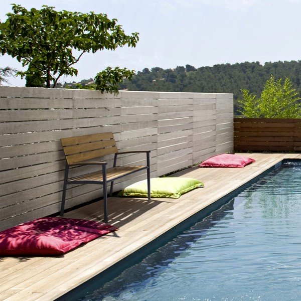 Kovová zahradní lavice v přírodní barvě Isak – Bizzotto-image-1