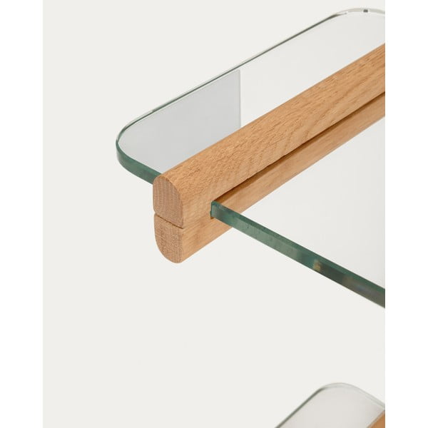Skleněný modulární policový systém v přírodní barvě 110x98x30,5 cm Sitra – Kave Home-image-4