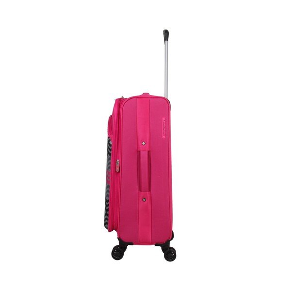 Sada 3 zavazadel v odstínu magenta na 4 kolečkách Lulucastagnette Peruana-image-2