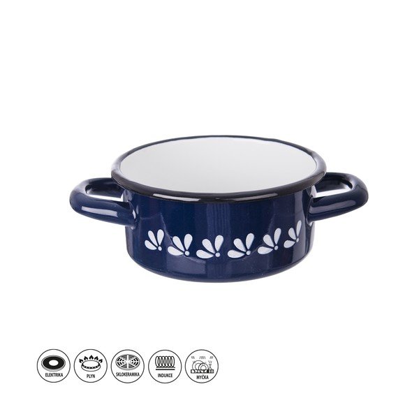 Modrý smaltovaný hrnec Orion, 0,6 l-image-3