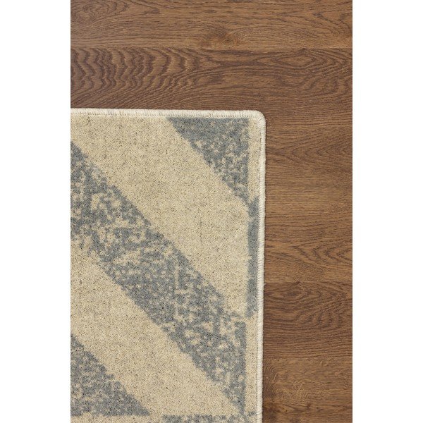 Béžový vlněný koberec 133x180 cm Tile – Agnella-image-3