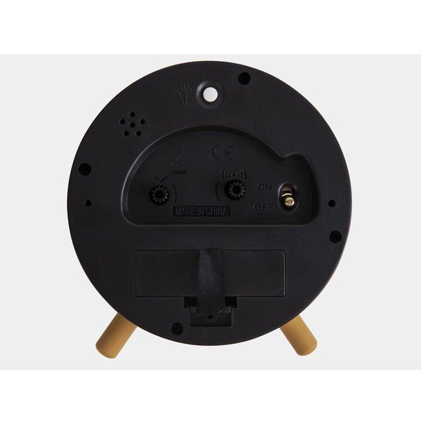 Hořčicově žlutý kovový budík Karlsson Index, ø 11 cm-image-3