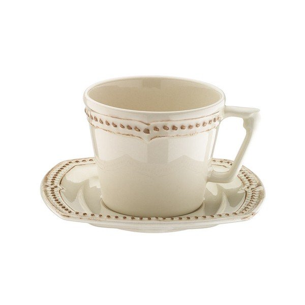 Sada 6 porcelánových šálků na čaj s podšálky Kutahya 5 O´Clock