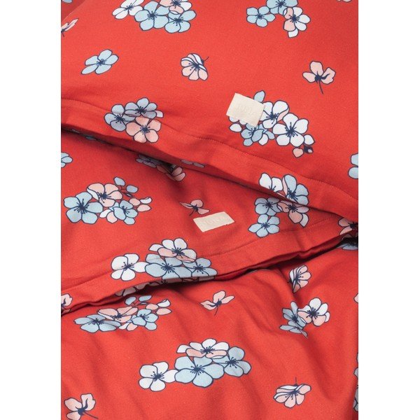 Prodloužené povlečení na dvoulůžko z bavlněného saténu v cihlové barvě 200x220 cm Grand Pleasantly – JUNA-image-3