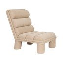 Béžové křeslo z textilie bouclé Fern – Dutchbone