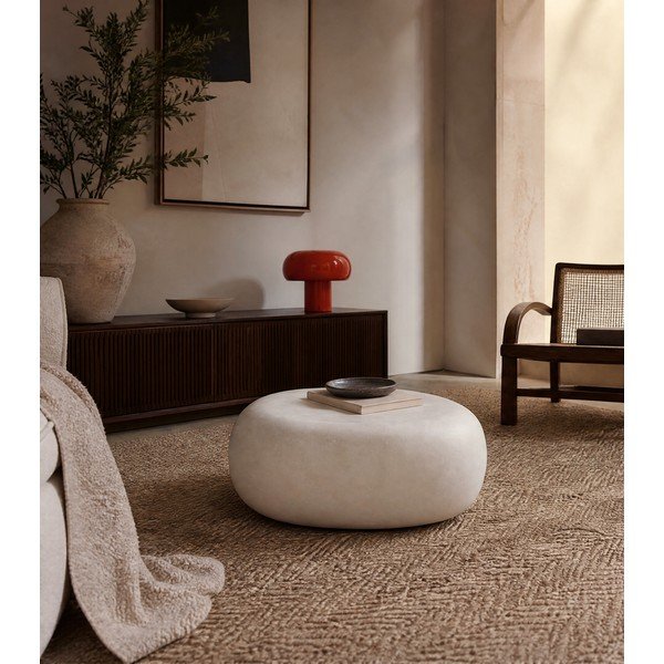 Bílý konferenční stolek 49x65 cm Pebble – vtwonen-image-1