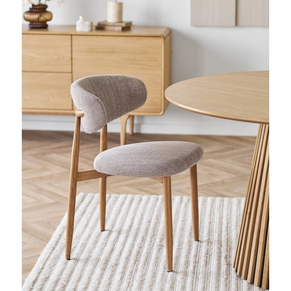 Béžová/v přírodní barvě čalouněná jídelní židle Levanto – House Nordic-image-1