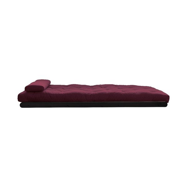 Dvoumístná variabilní lenoška Karup Design Figo Black/Bordeaux-image-4
