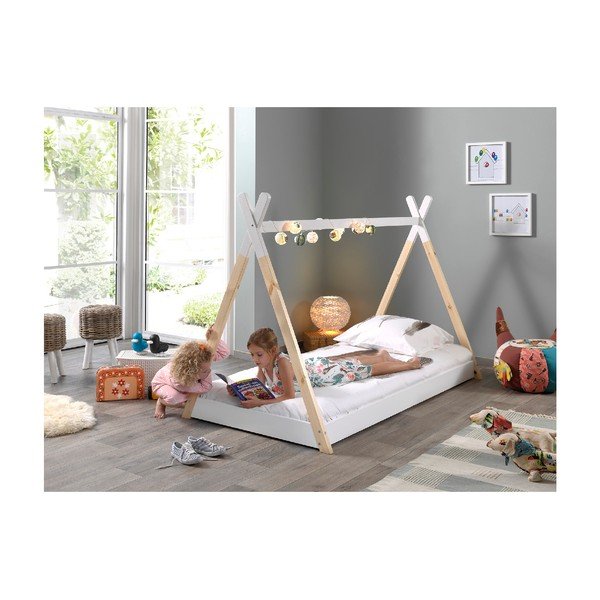 Bílá dětská postel Vipack Tipi, 90 x 200 cm-image-3