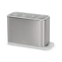 Kovový odkapávač na příbory ve stříbrné barvě Surface – Joseph Joseph