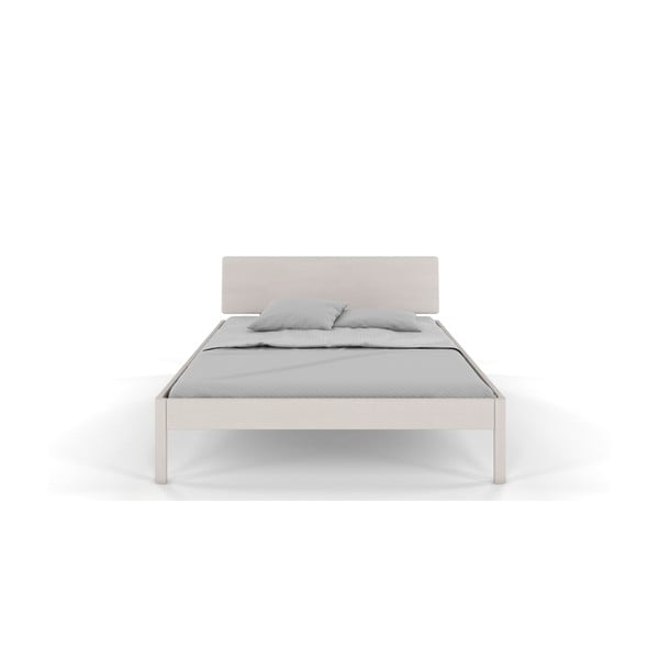 Bílá dvoulůžková postel z borovicového dřeva 180x200 cm Ammer – Skandica-image-2