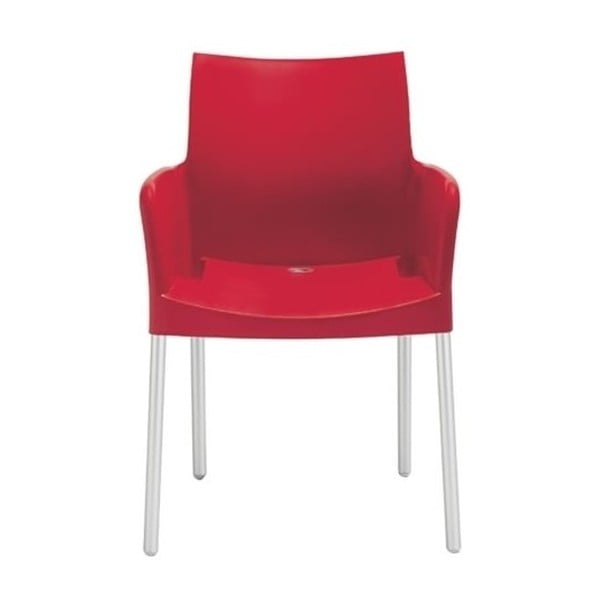 Červená židle Pedrali Ice 850