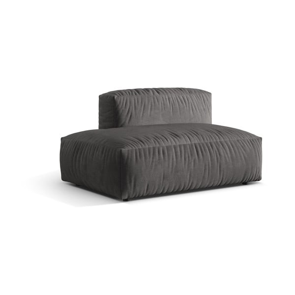 Šedý sametový modul pohovky (levý roh) Martina – Micadoni -image-1