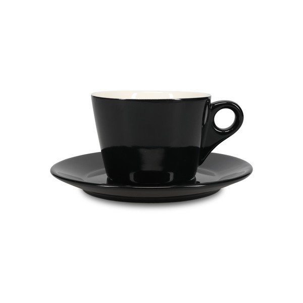 Černý porcelánový šálek na latte 280 ml Barista – BonBistro-image-2