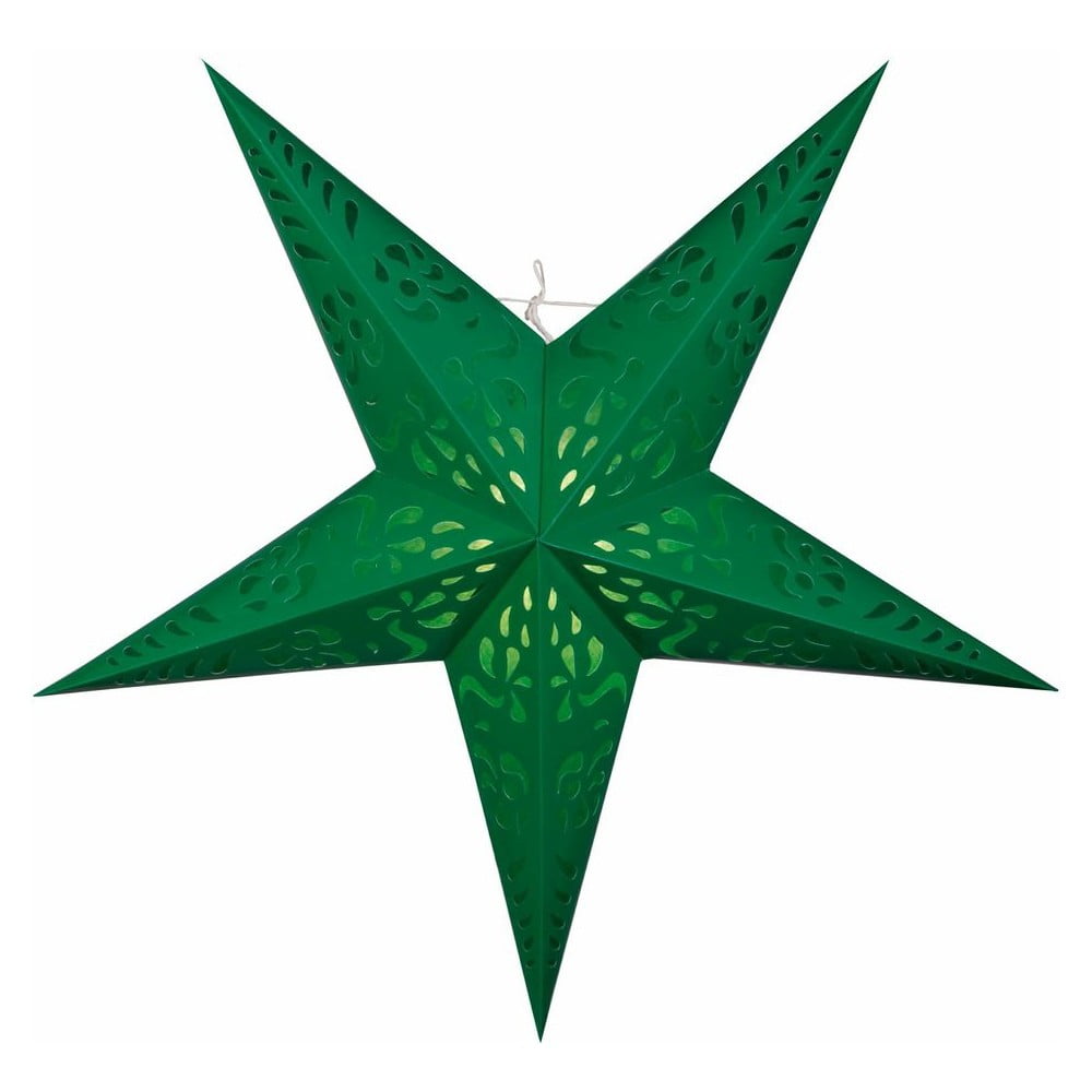 Závěsná dekorativní hvězda Five Green, 60 cm