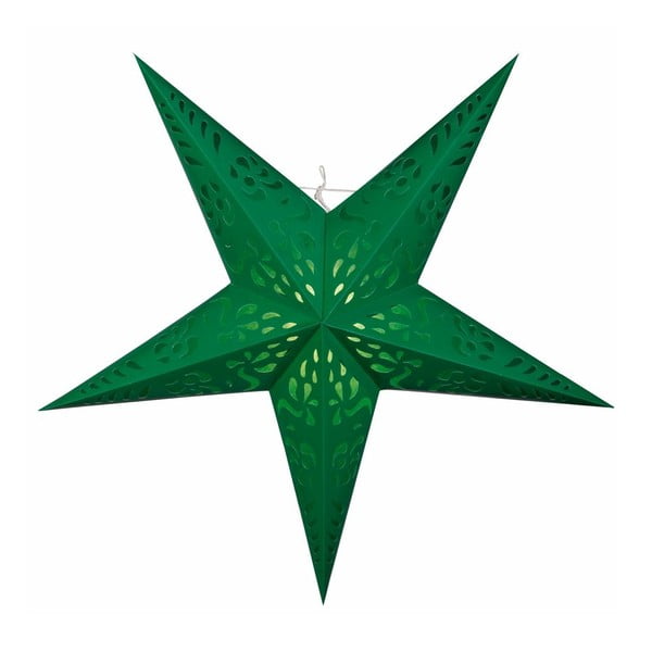 Závěsná dekorativní hvězda Five Green, 60 cm