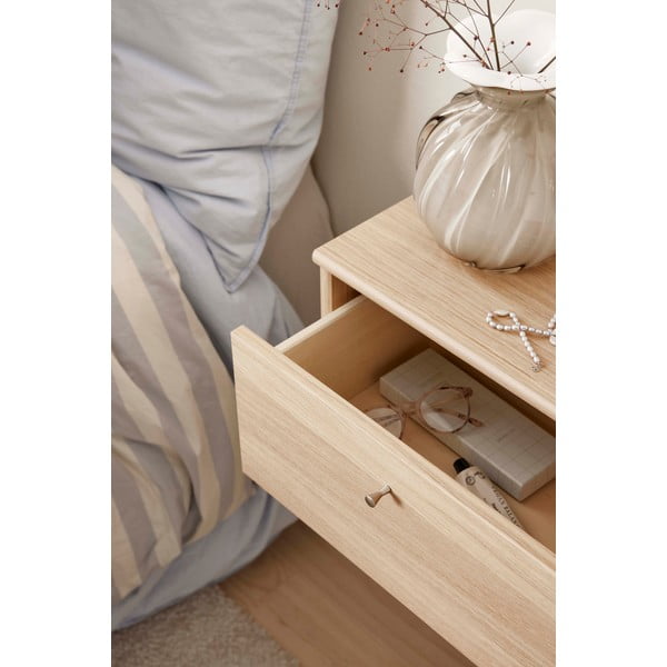 Závěsný noční stolek s poličkami v dekoru dubu Mistral - Hammel Furniture-image-4