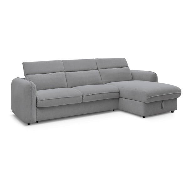 Světle šedá rozkládací rohová pohovka (variabilní) Achille – Bobochic Paris-image-4