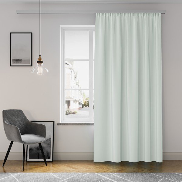 Světle šedý závěs AmeliaHome Pleat, 140 x 250 cm-image-1