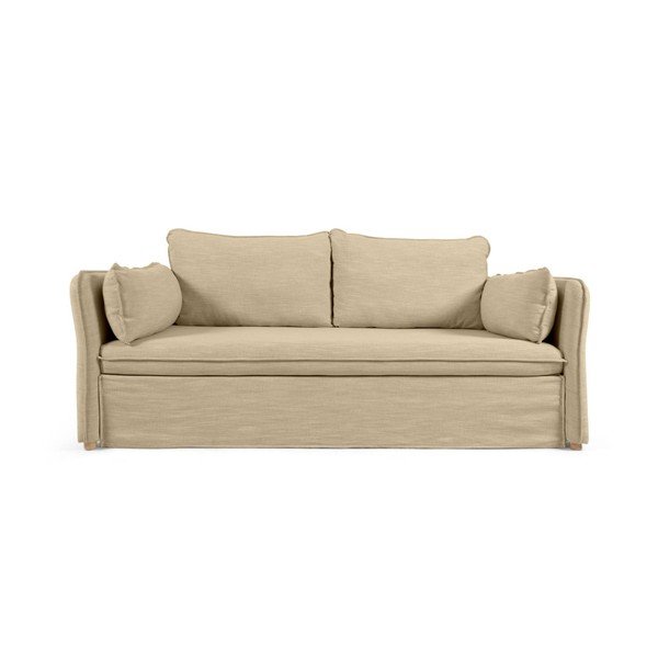 Béžová rozkládací pohovka 210 cm Tanit – Kave Home