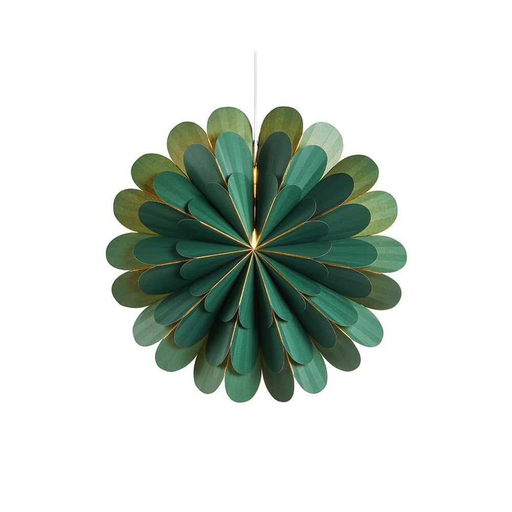 Zelená závěsná světelná dekorace Markslöjd Marigold, výška 45 cm