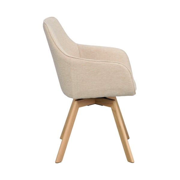 Béžová čalouněná jídelní křesla v sadě 2 ks Alison – Rowico-image-2