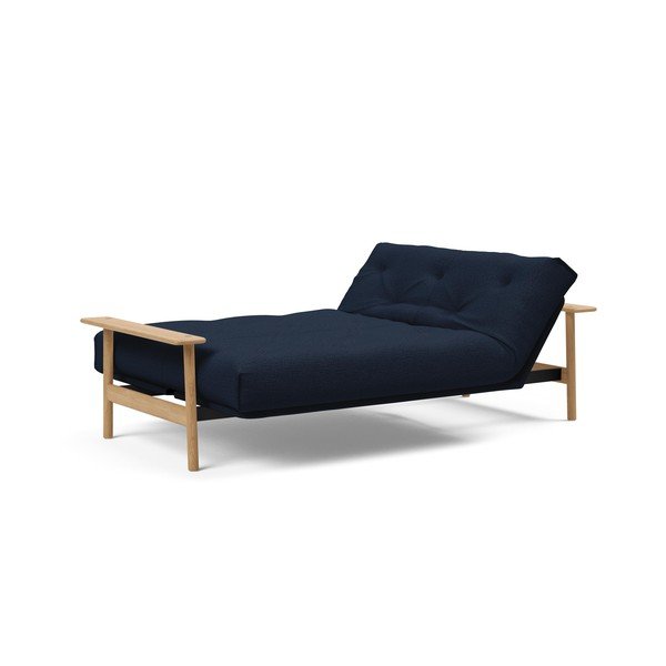 Tmavě modrá rozkládací pohovka Innovation Balder Elegant Mixed Dance Blue, 97 x 230 cm-image-2