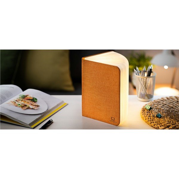 LED stolní lampa s textilním stínidlem (výška 2,5 cm) Harmony – Gingko-image-3