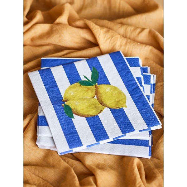 Papírové ubrousky v sadě 20 ks 33x33 cm Limone – Bloomingville-image-1