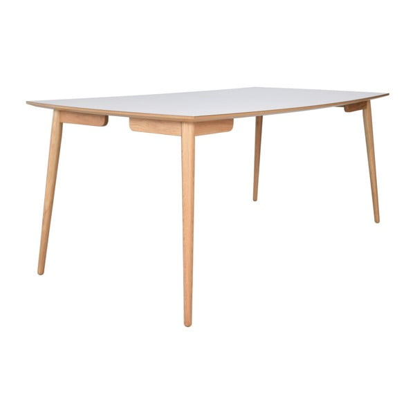 Bílý jídelní stůl s nohami z masivního dřeva RGE Perstorp