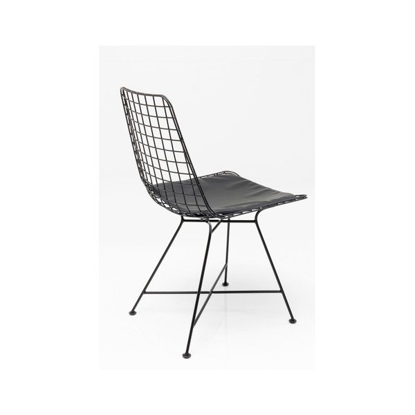 Černá ocelová jídelní židle Kare Design Grid-image-2