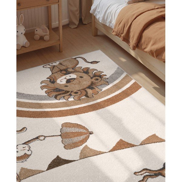 Krémový dětský koberec 160x230 cm Roar like a Lion Rainbow Party – Villeroy&Boch-image-2