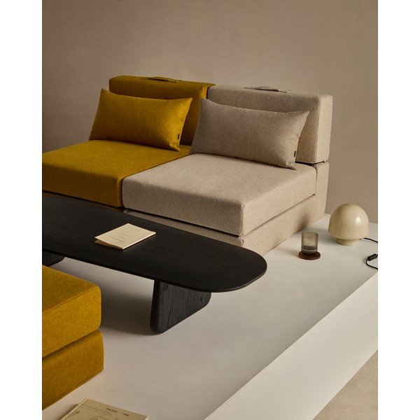 Rozkládací křeslo šedobéžové Arty – Kave Home-image-2