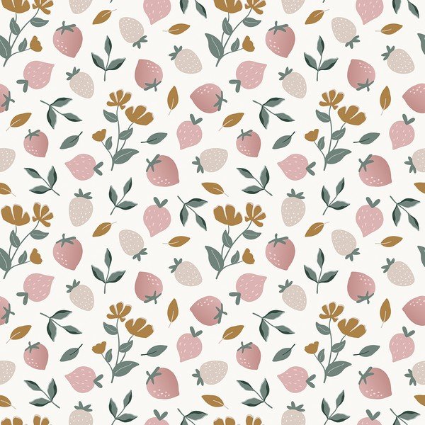 Dětská tapeta 10 m x 50 cm Strawberry Fields – Lilipinso