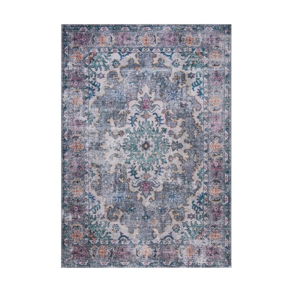 Modro-šedý pratelný koberec 290x200 cm FOLD Millie - Flair Rugs
