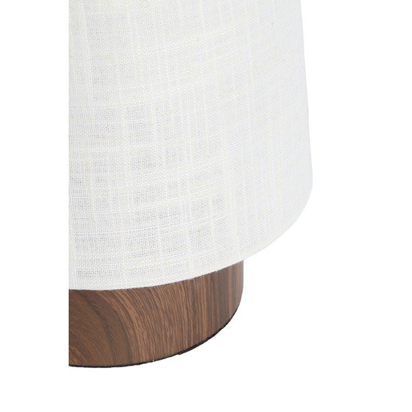 Krémová kovová stolní lampa s textilním stínidlem (výška 42 cm) Howie – Light & Living-image-2