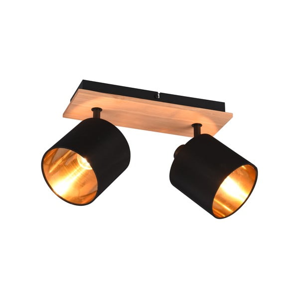 Bodové svítidlo v černo-přírodní barvě ø 12 cm Tommy – Reality-image-3