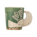 Zelený keramický hrnek na cappuccino 260 ml Hezha – Bloomingville