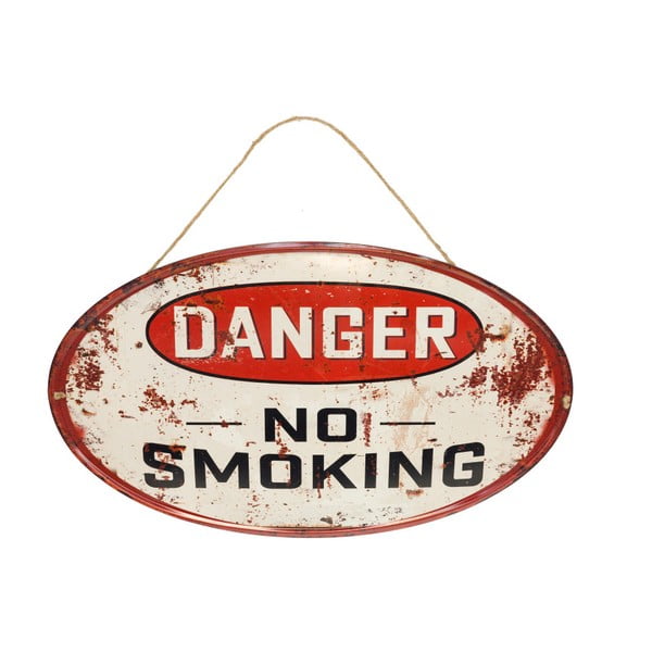 Nástěnná retro cedule Novita No Smoking
