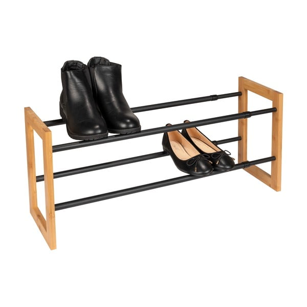 Kovový teleskopický stojan na boty v černo-přírodní barvě Ecori – Wenko-image-4