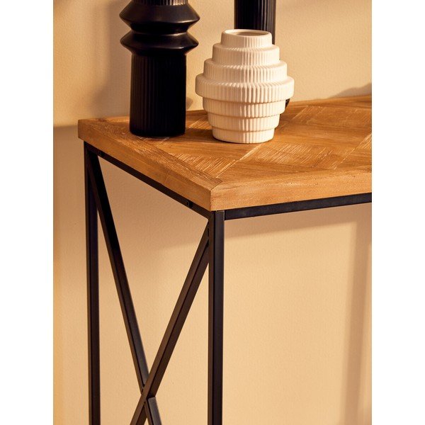 Konzolový stolek z jedlového dřeva v přírodní barvě 48x120 cm Kickford – Premier Housewares-image-4