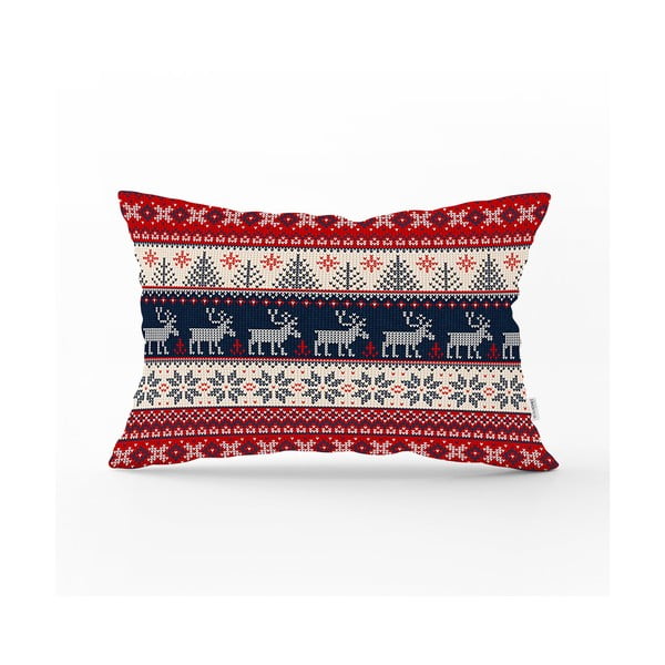 Vánoční povlak na polštář Minimalist Cushion Covers Blue Nordic, 35 x 55 cm