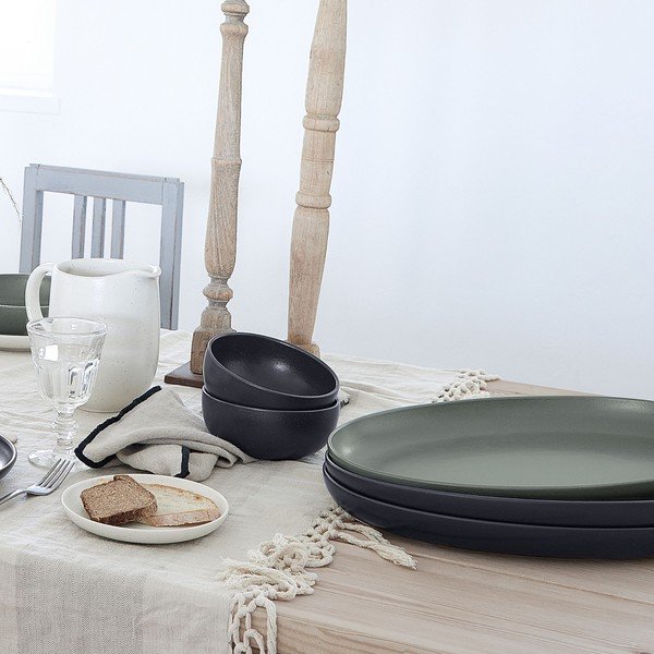 Světle zelený servírovací talíř z kameniny 32x20.5 cm Pacifica – Casafina-image-2