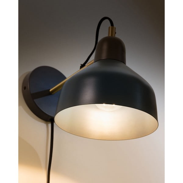 Nástěnné svítidlo v petrolejové barvě Olimpia – Kave Home-image-3