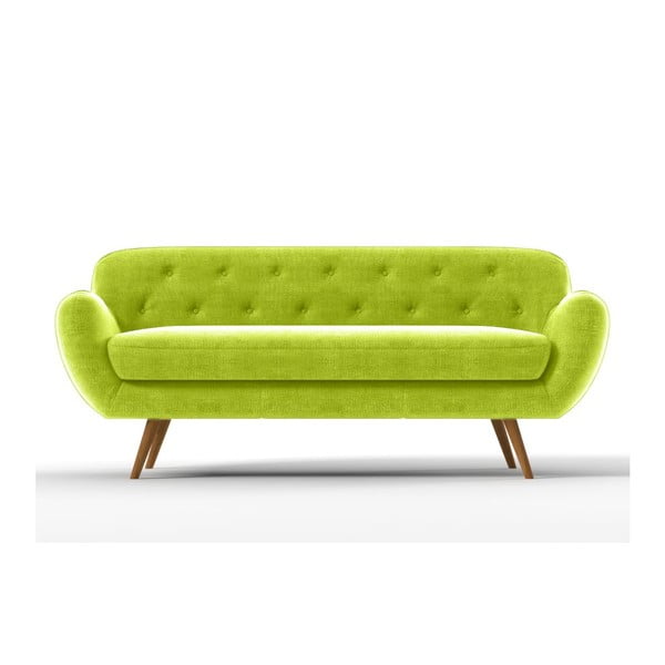 Sofa Zefir pro tři, zelené
