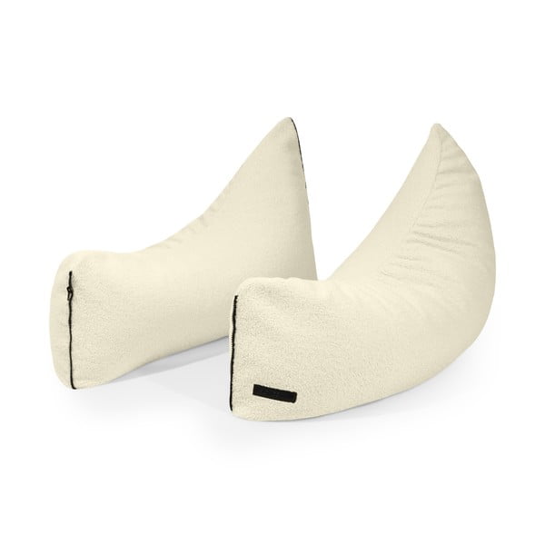 Světle šedý dětský sedací vak z textilie bouclé Clip Clap 90 – SLOWDOWN-image-3