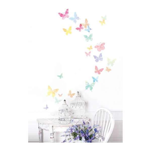 Sada 24 samolepek Ambiance Artistic Butterflies-image-4